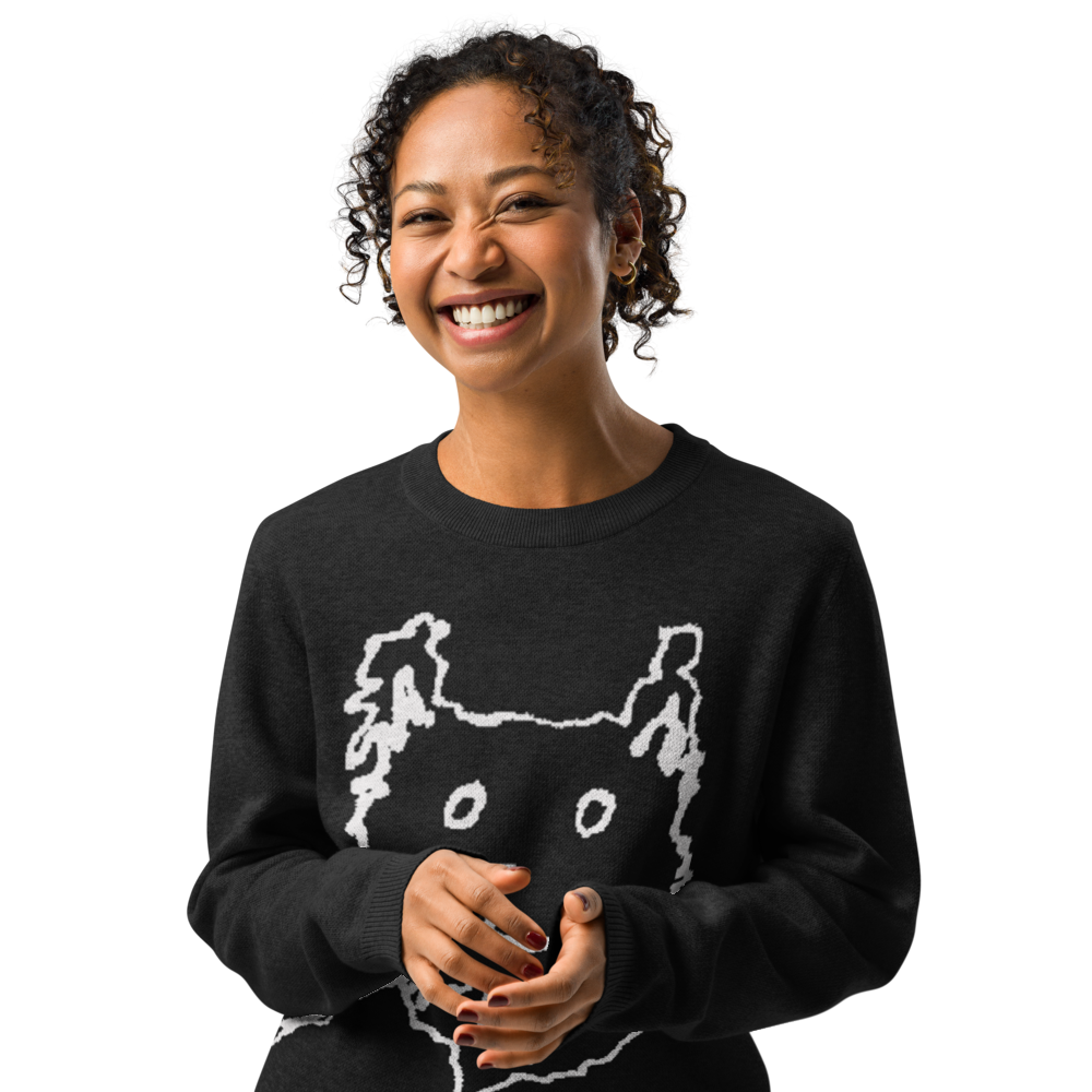 Zeus_Wolf_v1 - Knitted crew sweater