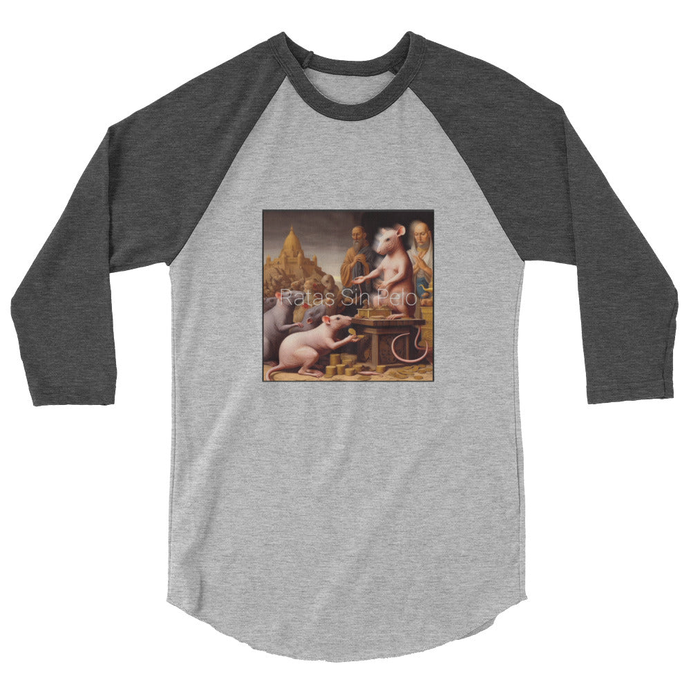 Ratas Sin Pelo - v1 - 3/4 sleeve raglan shirt