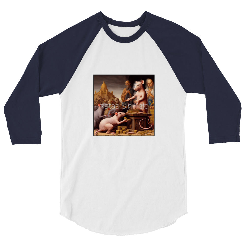 Ratas Sin Pelo - v1 - 3/4 sleeve raglan shirt